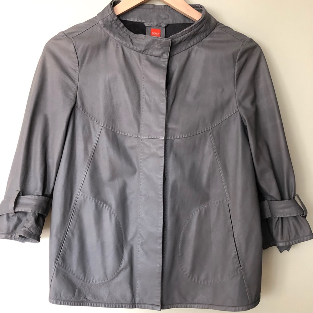 Hugo Boss Calfskin Leather Jacket